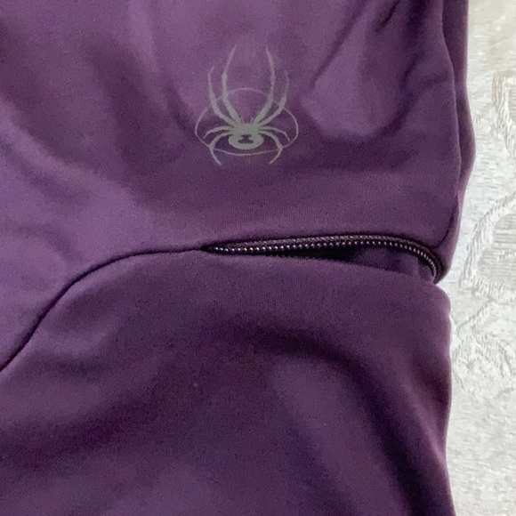 Spyder CYCLING HOODED top - Purple/Turq - Picture 7 of 13